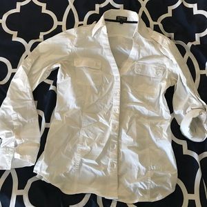 White Express Button Down Small